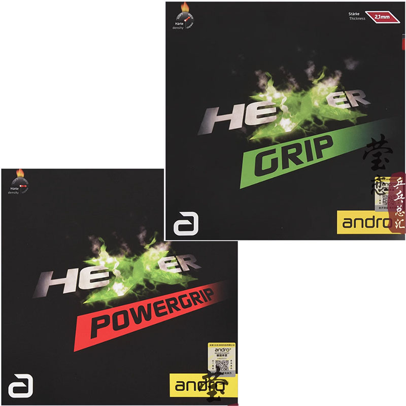 Table Tennis Rubber - Andro HEXER GRIP borracha de tênis