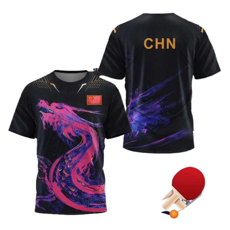 Table Tennis Zhang Jike - Camisa gráfica de tênis de mesa