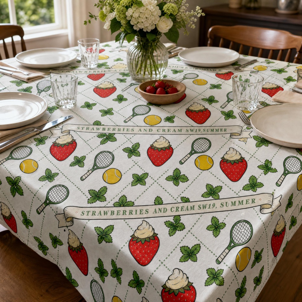 Table Tennis News Today - Toalha de mesa vintage com estampa