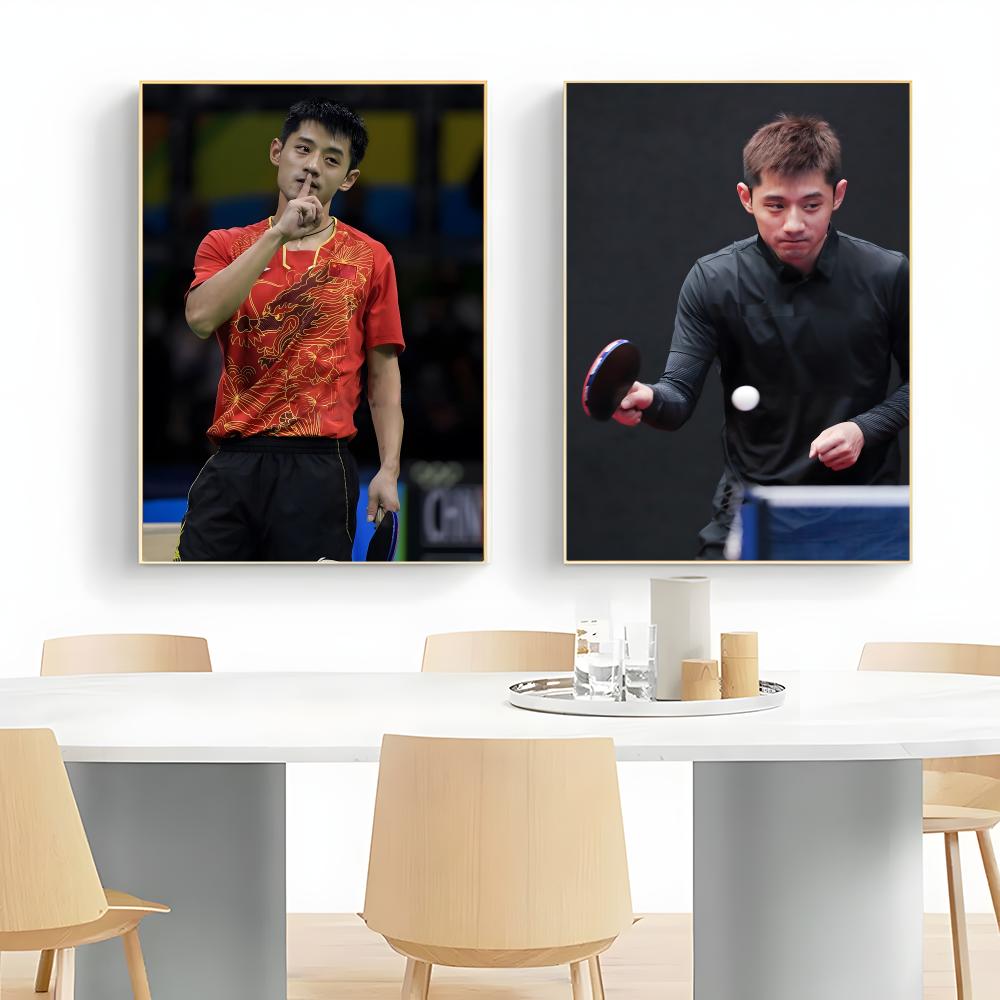Pôster de tênis de mesa Zhang  - Table Tennis Zhang Jike avaliação e preço