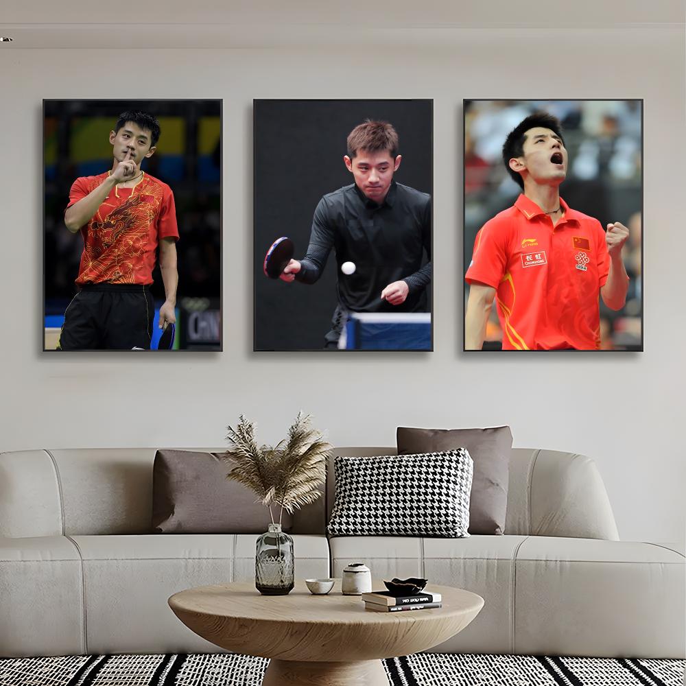 Pôster de tênis de mesa Zhang  - Table Tennis Zhang Jike avaliação e preço