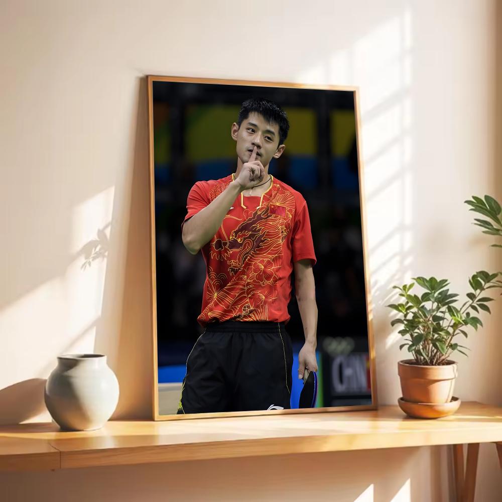 Pôster de tênis de mesa Zhang  - Table Tennis Zhang Jike avaliação e preço