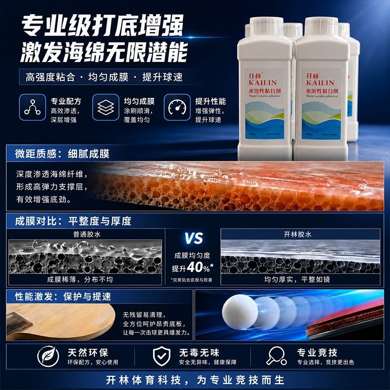 Cola Inorgânica KAILIN 500ml p - Table Tennis Rubber avaliação e preço