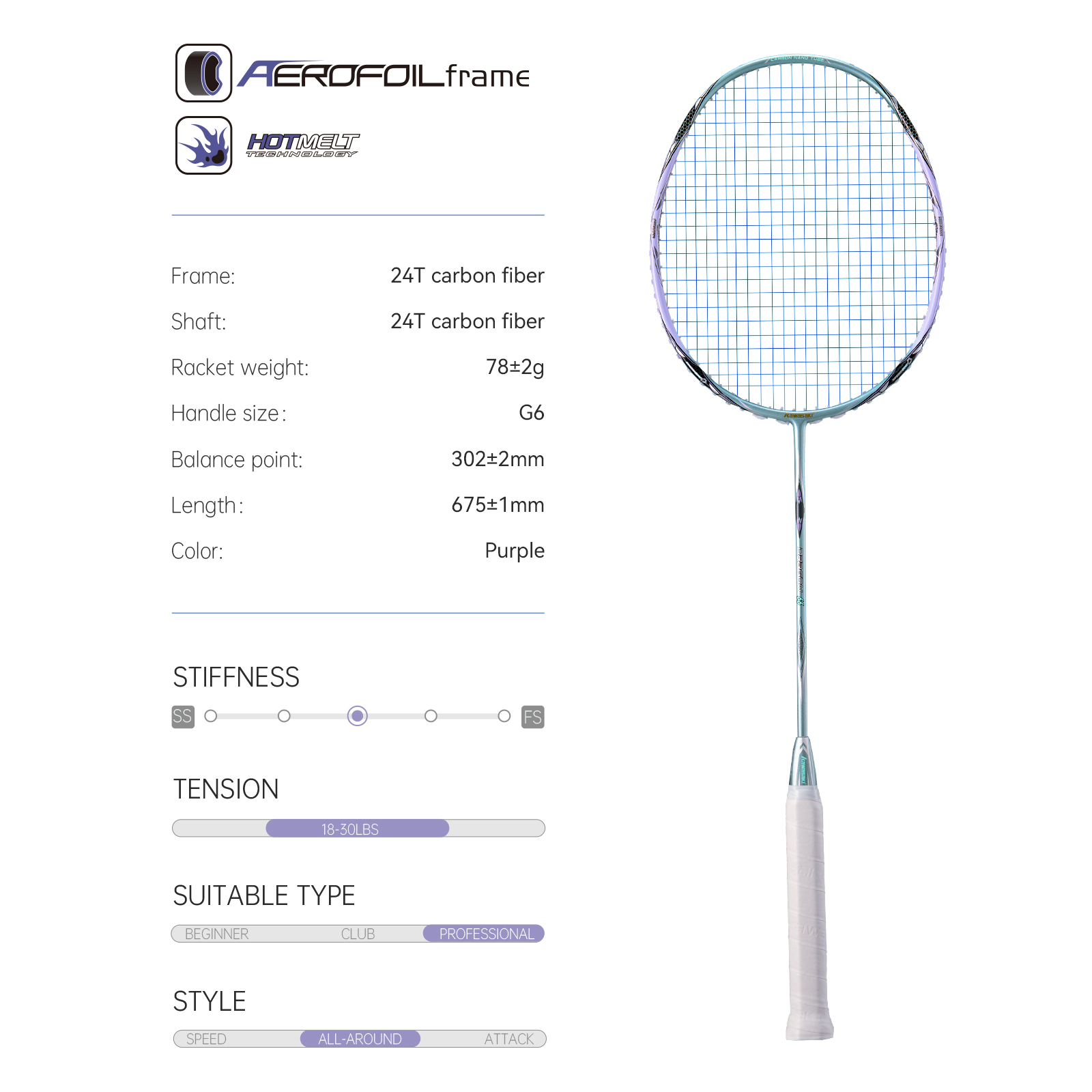 Kawasaki raquete de badminton  - Table Tennis Zhang Jike avaliação e preço