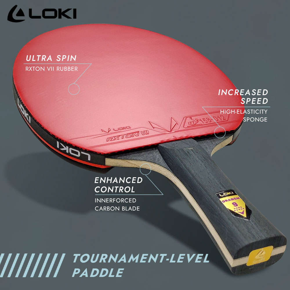 Loki 9 estrelas raquete de tên - Table Tennis Zhang Jike avaliação e preço