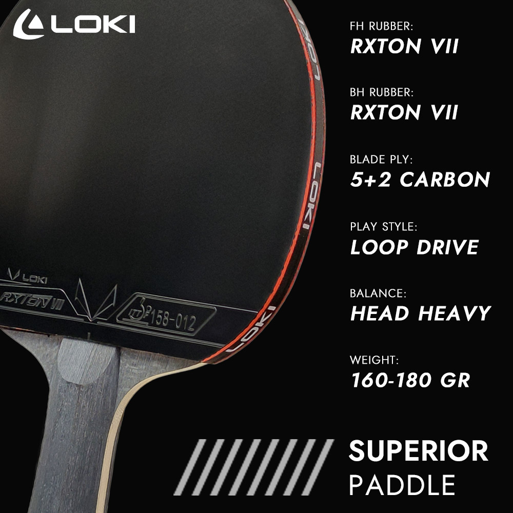 Loki 9 estrelas raquete de tên - Table Tennis Zhang Jike avaliação e preço