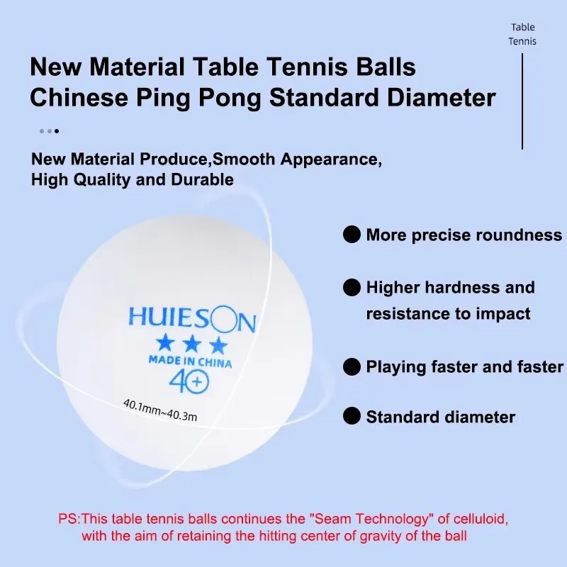 100 pçs huison logotipo azul b - Table Tennis Pc avaliação e preço