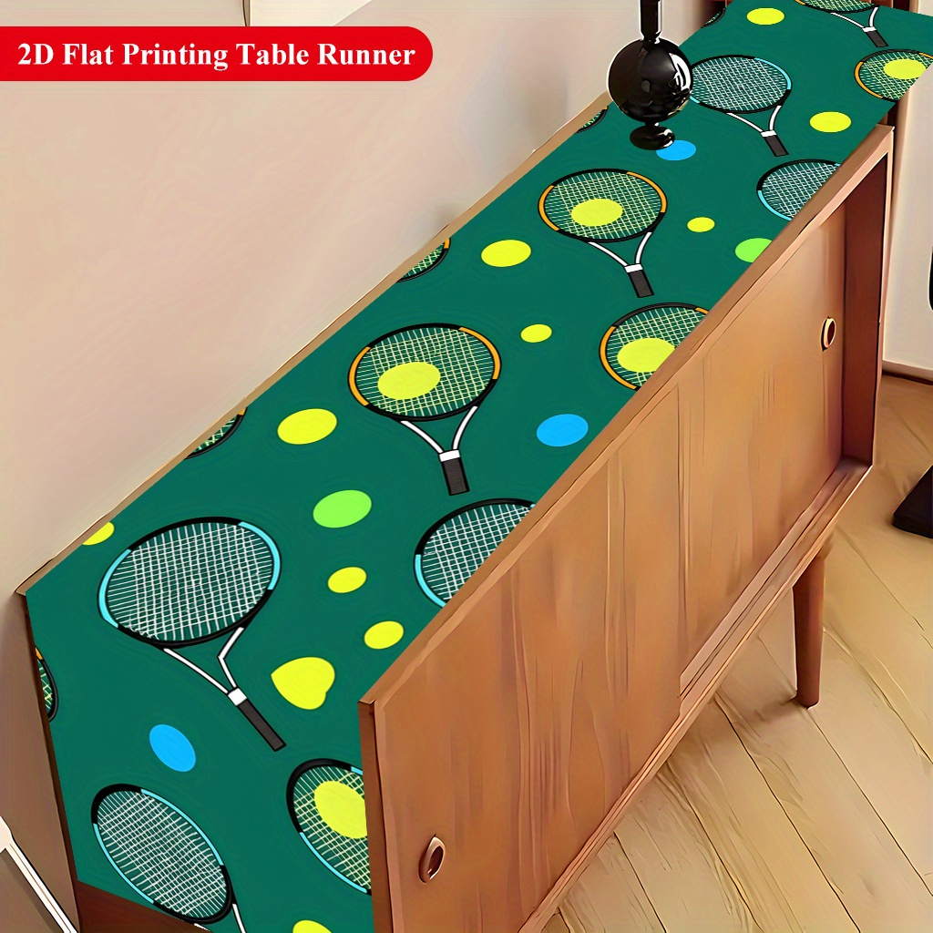 Caminho de mesa com estampa de - Table Tennis News Today avaliação e preço